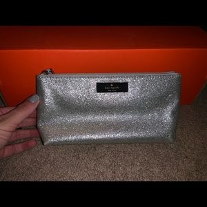 Kate spade sparkly make up bag !